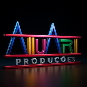 logo 3D preto